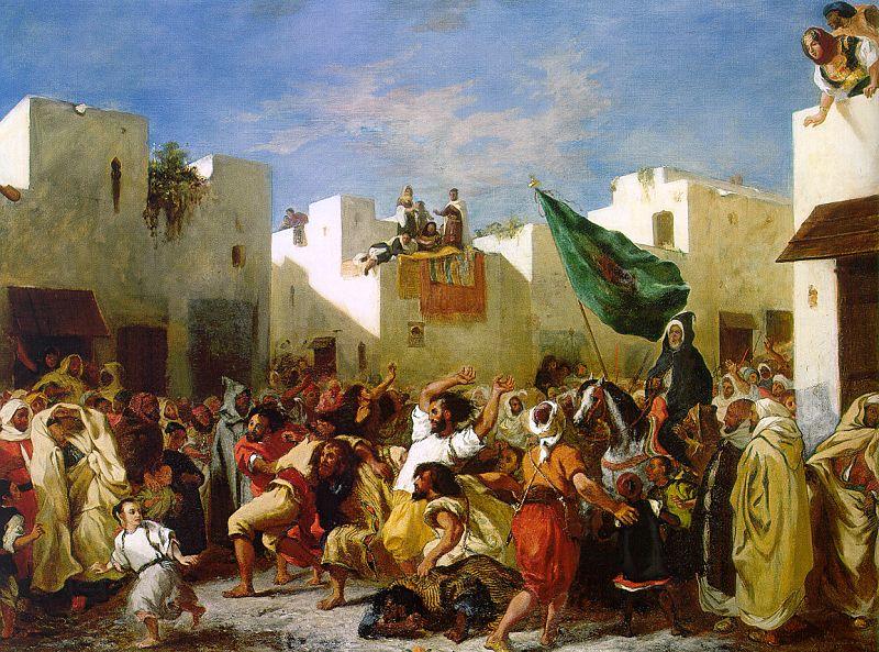 Eugene Delacroix The Fanatics of Tangier China oil painting art